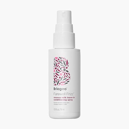 Briogeo Farewell Frizz Rosarco Milk Leave-In Conditioning Spray, Anti Frizz Leave In Conditioner for Curly Hair, Hair Detangler Spray & Hair Beauty & Personal Care Briogeo