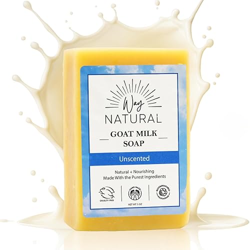 Way Natural Goat Milk Soap Bar, Fragrance-Free (1 Large 5oz) Beauty & Personal Care Way Natural