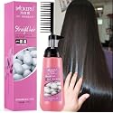 Mokeru 150ml Easy Using Smooth Hair Straightening Cream Nourishing Straight Hair Cream Treatment With Brush, Hair Straightening Treatment For Curly Beauty & Personal Care MADAME FIN
