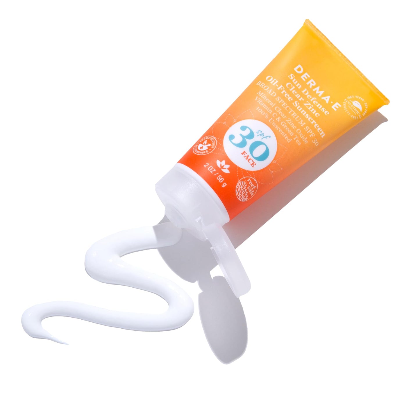 DERMA E Sun Defense Mineral Oil-Free Sunscreen SPF 30 Face - Broad Spectrum Facial Sun Cream - Hypoallergenic, Fragrance Free Clear Zinc Oxide Beauty & Personal Care Derma E