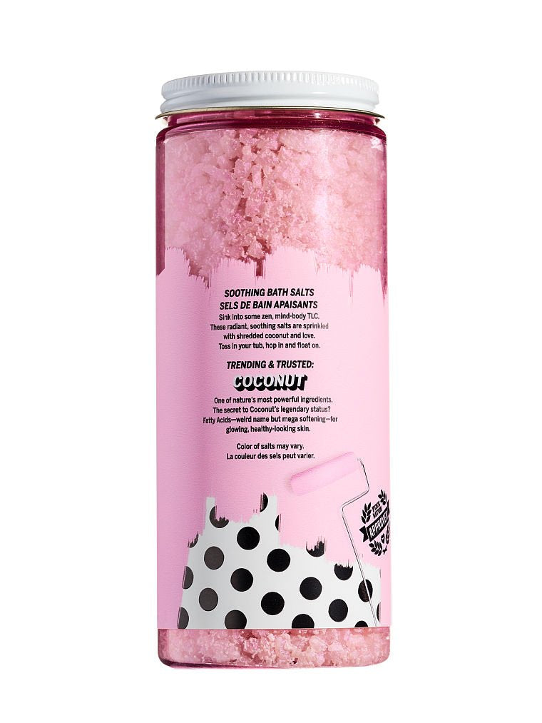 VICTORIA SECRET - SALT SOAK COCONUT SOOTHING BATH SALT - SOLD OUT NEW VERSION - - 14.4 FL OZ - PINK BODY Beauty and Personal Care Victoria's Secret