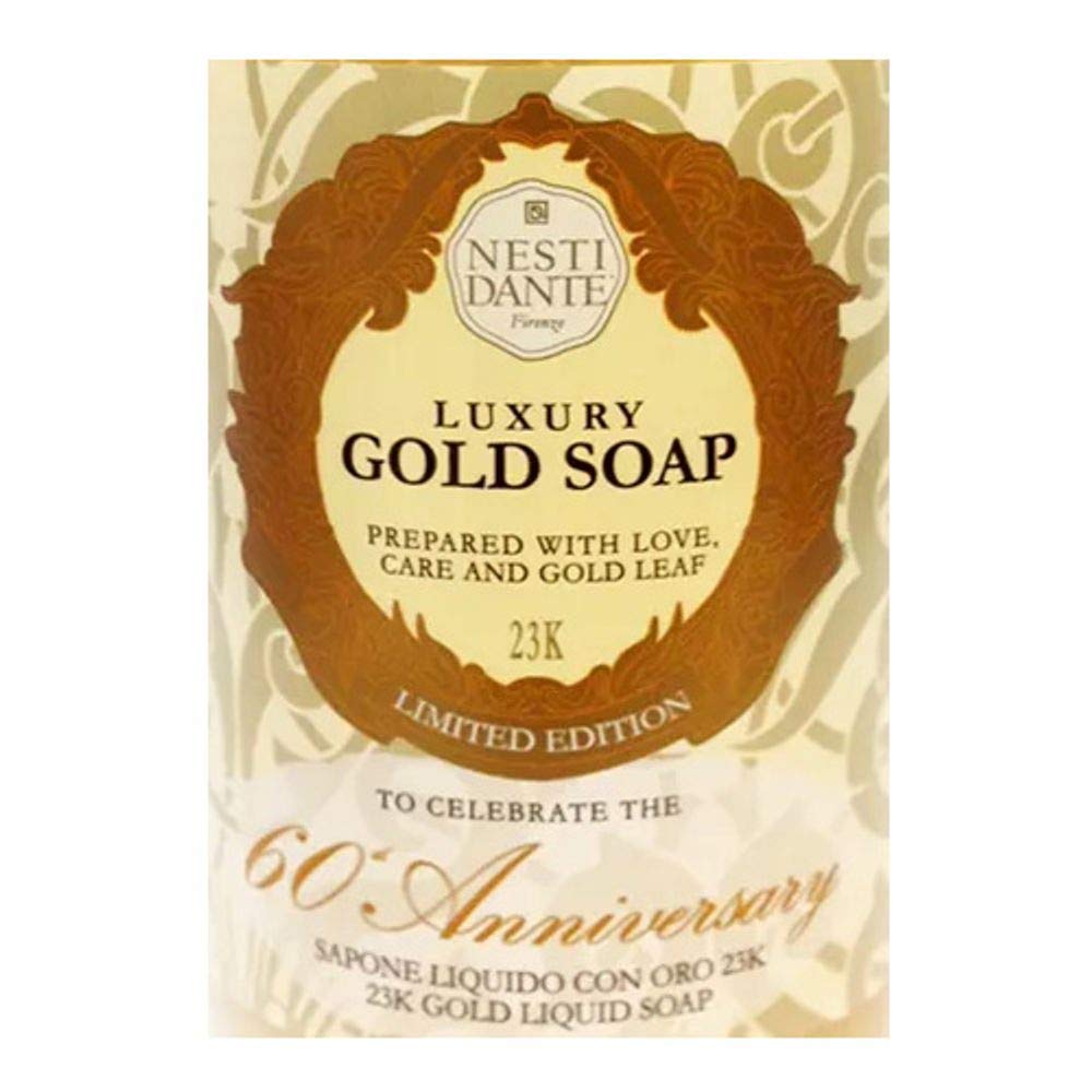 Nesti Dante Luxury Gold Soap 60-th Anniversary Liquid Hand & Face Soap 16.9 Ounces Beauty & Personal Care Nesti Dante