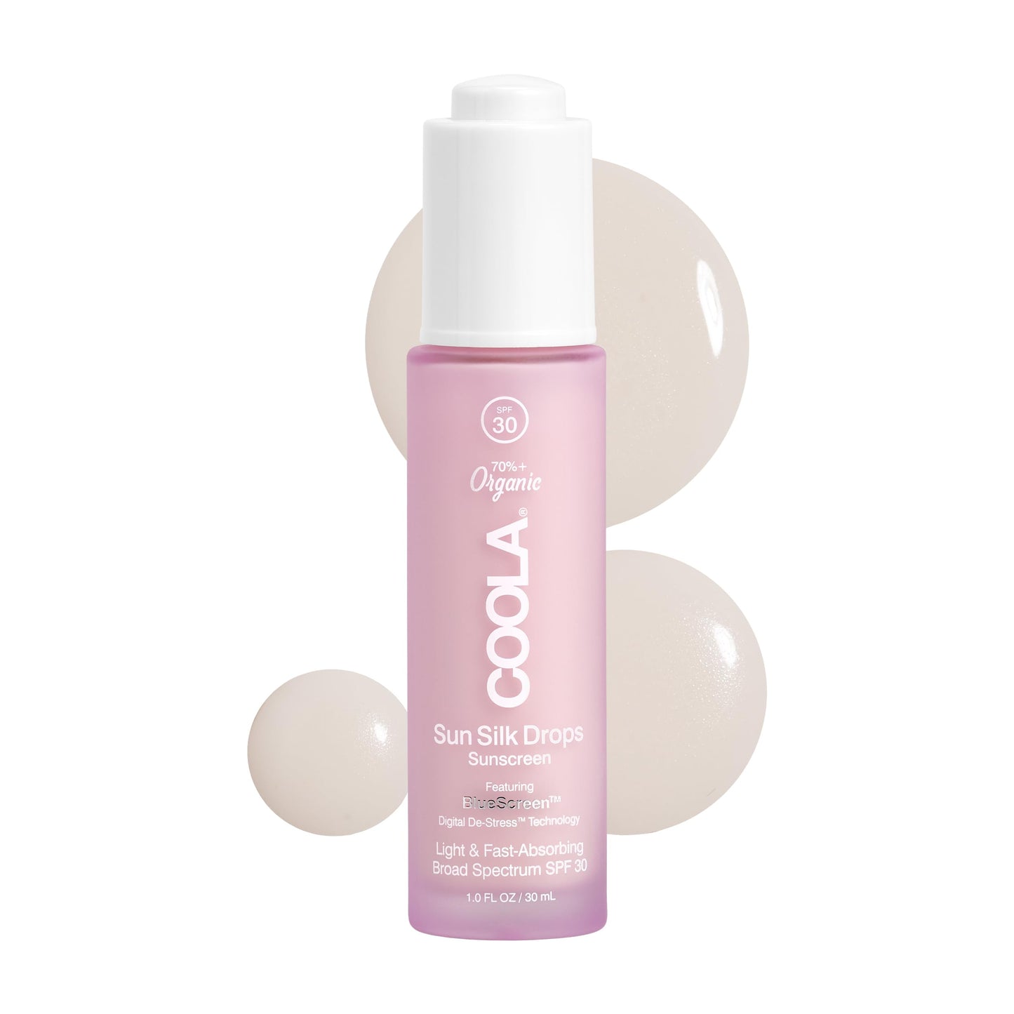 COOLA Organic Sun Silk Drops and Face Moisturizer with SPF 30, Dermatologist Tested Sunscreen with Plant-Derived BlueScreen Digital De-Stress Beauty & Personal Care COOLA