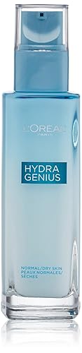 L'Oreal Paris Skincare Hydra Genius Daily Liquid Care Oil-Free Face Moisturizer for Normal to Dry Skin, Hyaluronic Acid Moisturizer for Face with Aloe Beauty & Personal Care L'Oreal Paris