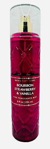 Bath & Body Works Bourbon Strawberry & Vanilla Fine Fragrance Mist 8 oz Beauty & Personal Care Bath & Body Works