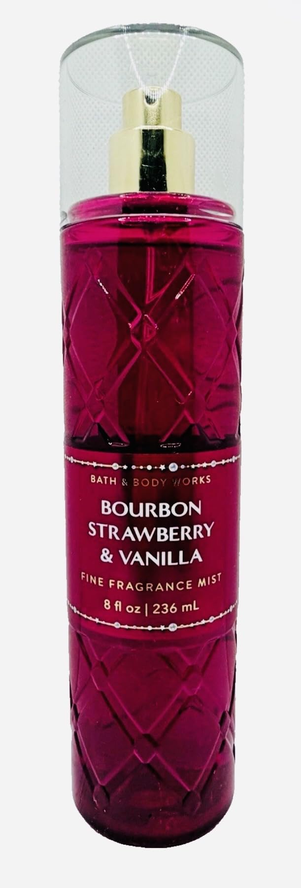 Bath & Body Works Bourbon Strawberry & Vanilla Fine Fragrance Mist 8 oz Beauty & Personal Care Bath & Body Works