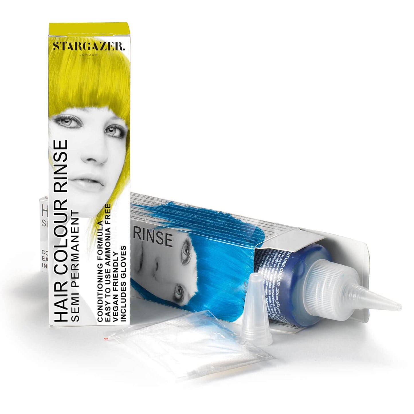 StarGazer Semi Permanent Hair Color - YELLOW - Amonia Free Hair Dye Includes Gloves Beauty & Personal Care Stargazer Enterprises