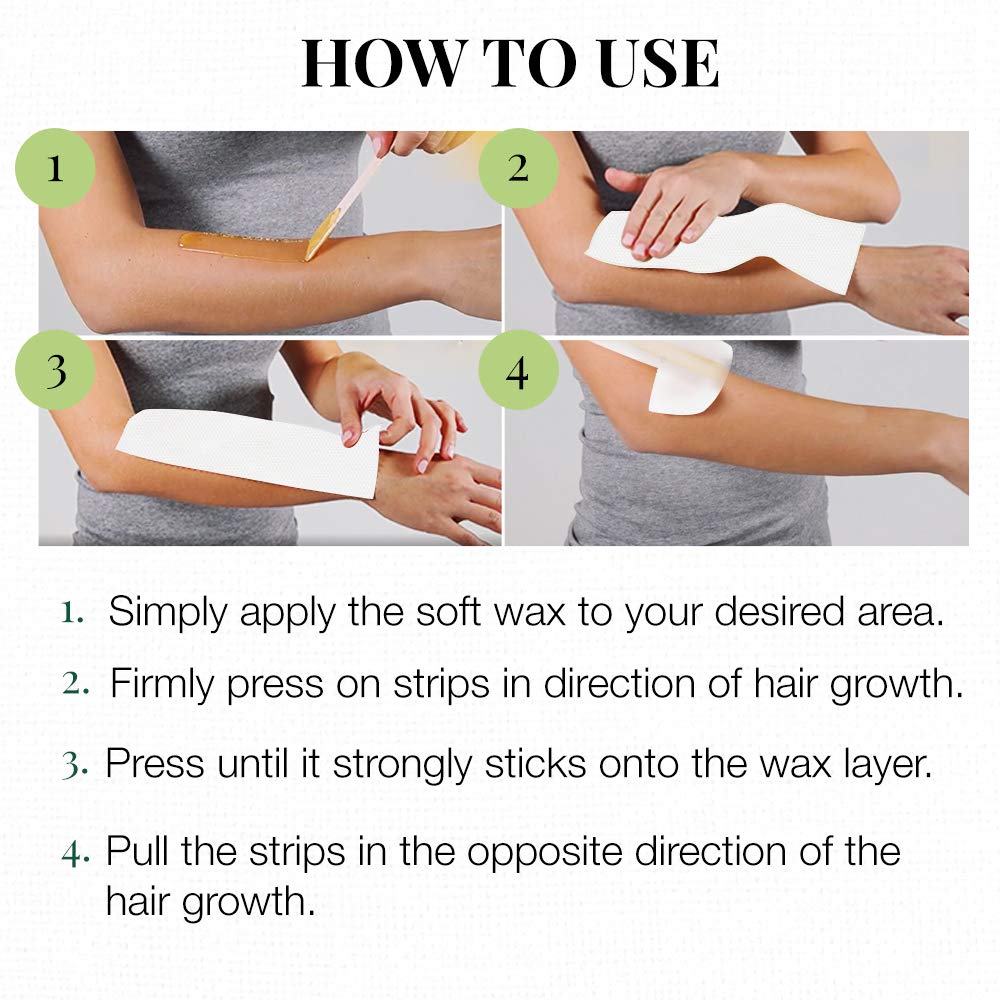 Clean + Easy Extra Large Cloth Wax Strips Roll - Non-Woven Epilating Roll for Hair Removal, Muslin Wax Strips for Body & Legs, 50 Yards Beauty and Personal Care Clean + Easy