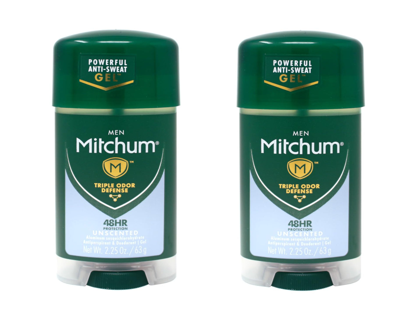 Mitchum Deodorant Mens Gel Unscented 2.25oz (2 Pack) Beauty and Personal Care Mitchum
