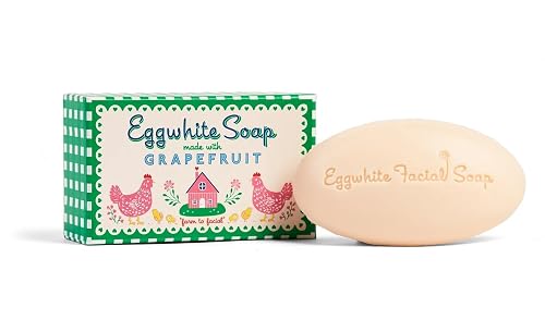 Kalastyle EGGWHITE & GRAPEFRUIT Facial Soap | Removes Makeup | Tightens Pores | Softens Skin | 1.76 ounces / 50 grams Beauty & Personal Care Kalastyle