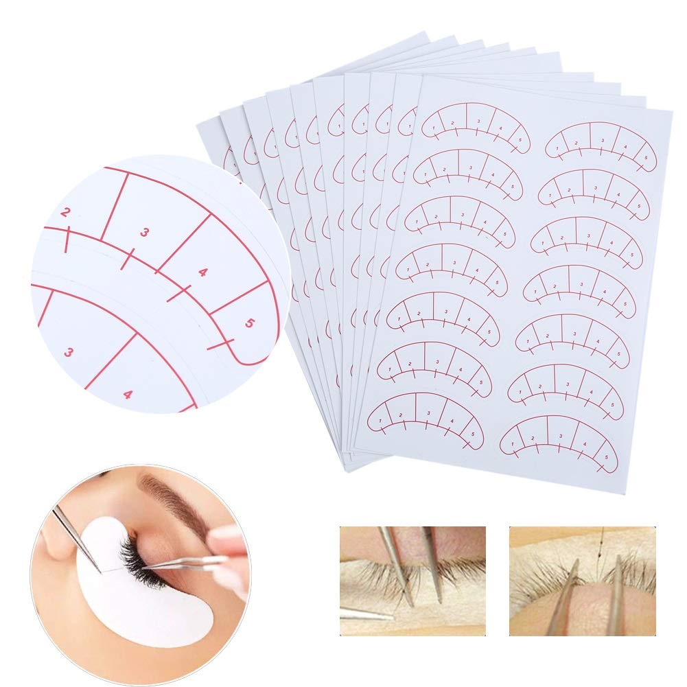 140 Pcs Eyeshadow Shields Eyeshadow Tape - Lash Map Under Eye Stickers Eyelashes Stickers for Lash Beginner Training and Practice Eyeliner, Lip Beauty & Personal Care DEWIN