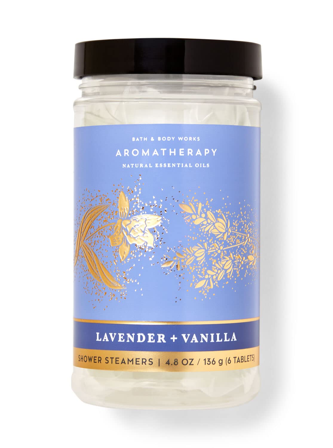 Bath & Body Works Shower Steamers 4.8 OZ / 136 G Bottle (6 Tablets) - Pick Your Scent (Lavender + Vanilla) Beauty and Personal Care Bath & Body Works