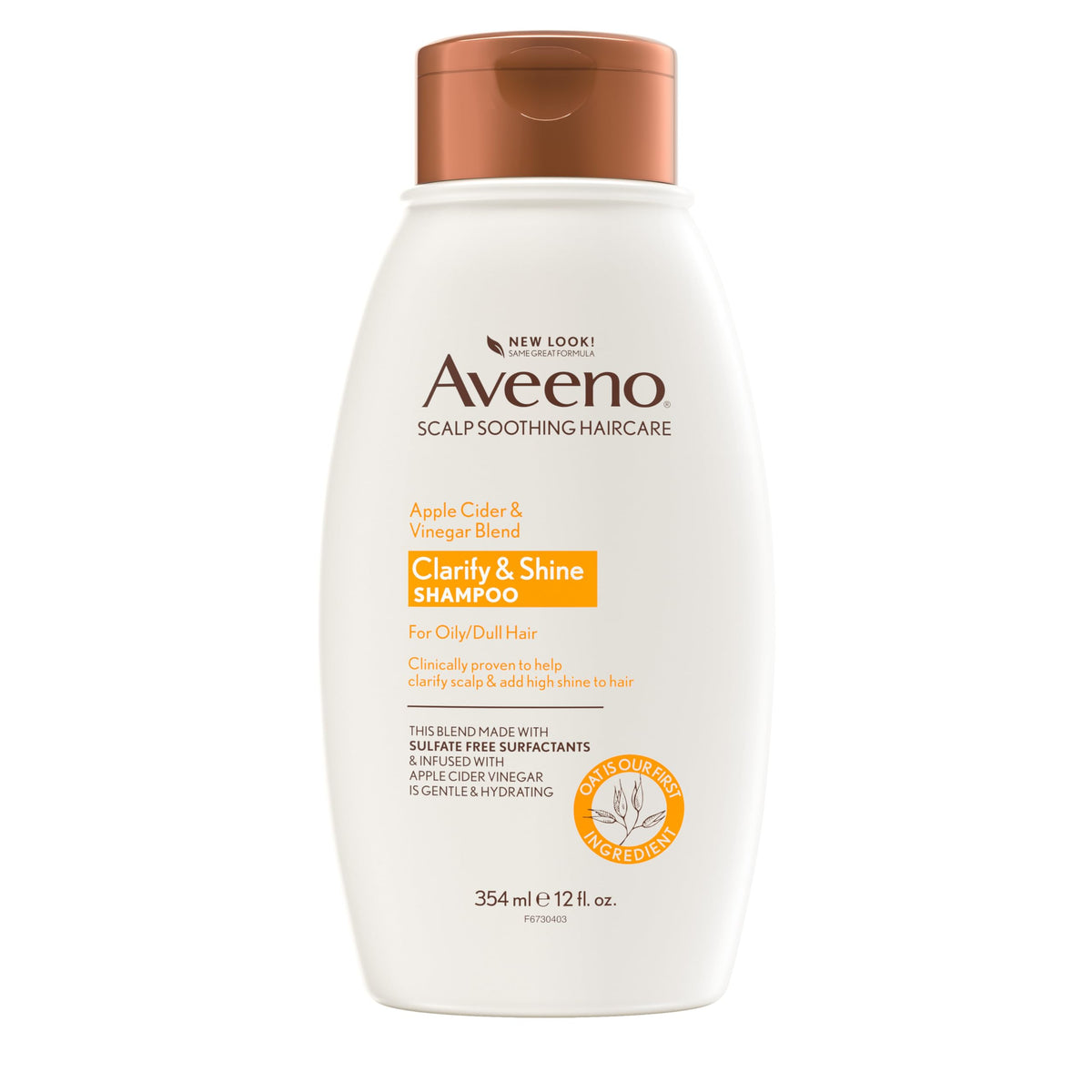 Aveeno Apple Cider Vinegar Clarifying Shampoo, Shine Enhancing, 12 fl oz Beauty & Personal Care Aveeno