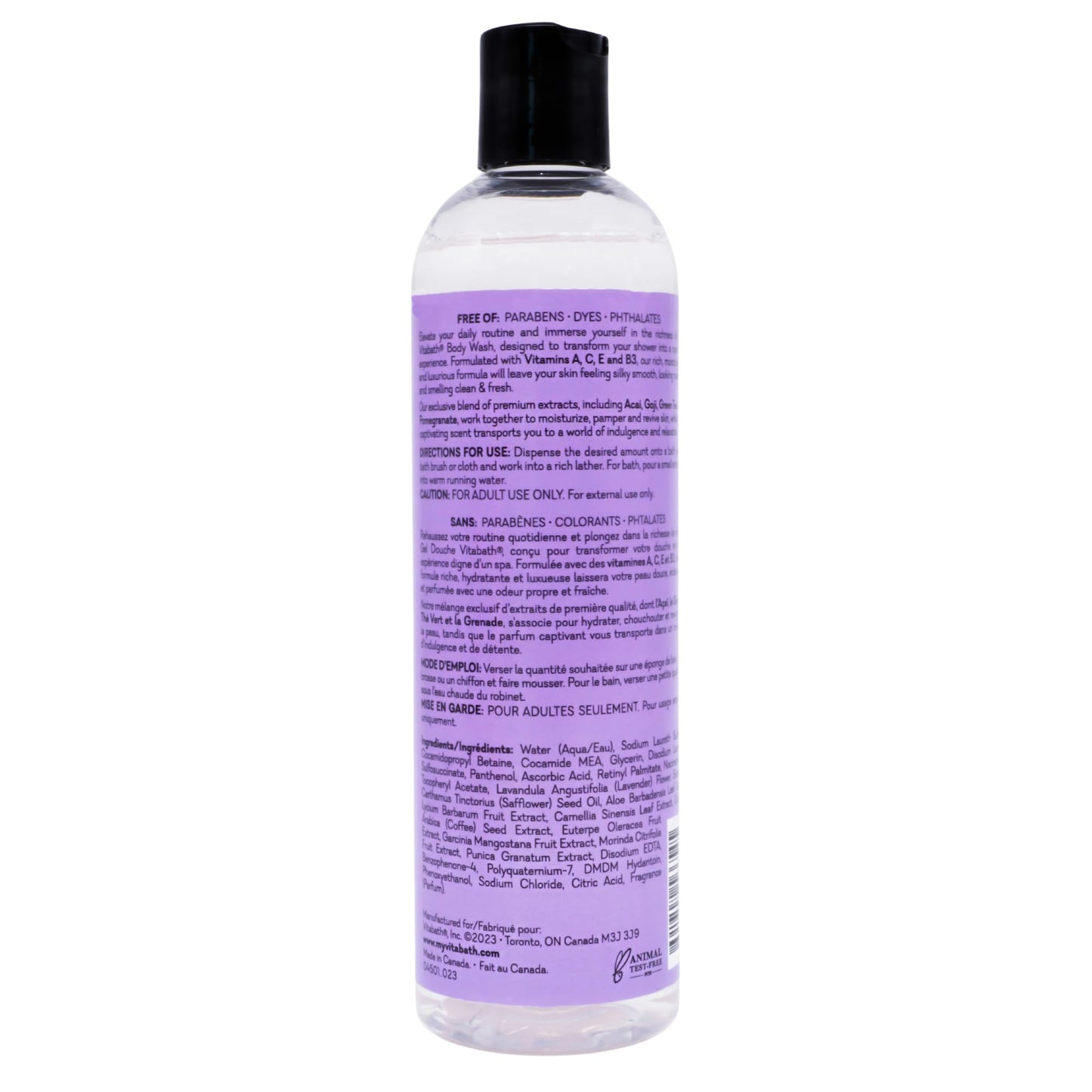 Vitabath Lavender & Chamomile Body Wash Moisturizing Bath & Shower Cleanser & Skincare Radiant Detox & Restore Nourishing Body Polish - Cruelty-Free Beauty & Personal Care Vitabath
