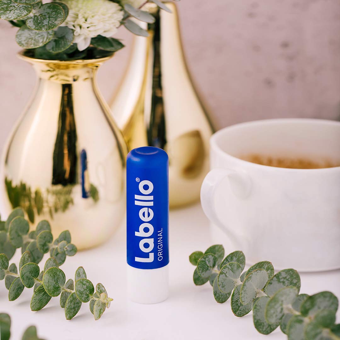 Labello Original Lip Balms - Pack of 6 (6 x 4.8 g), Naturally Beautiful Lips, No Mineral Oils Beauty and Personal Care Labello