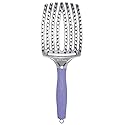 Olivia Garden FingerBrush Scalp-Hugging & Vented Combo Paddle Hair Brush (ionic & 100% boar bristles) FBCO-GD (Grande) Beauty & Personal Care Olivia Garden