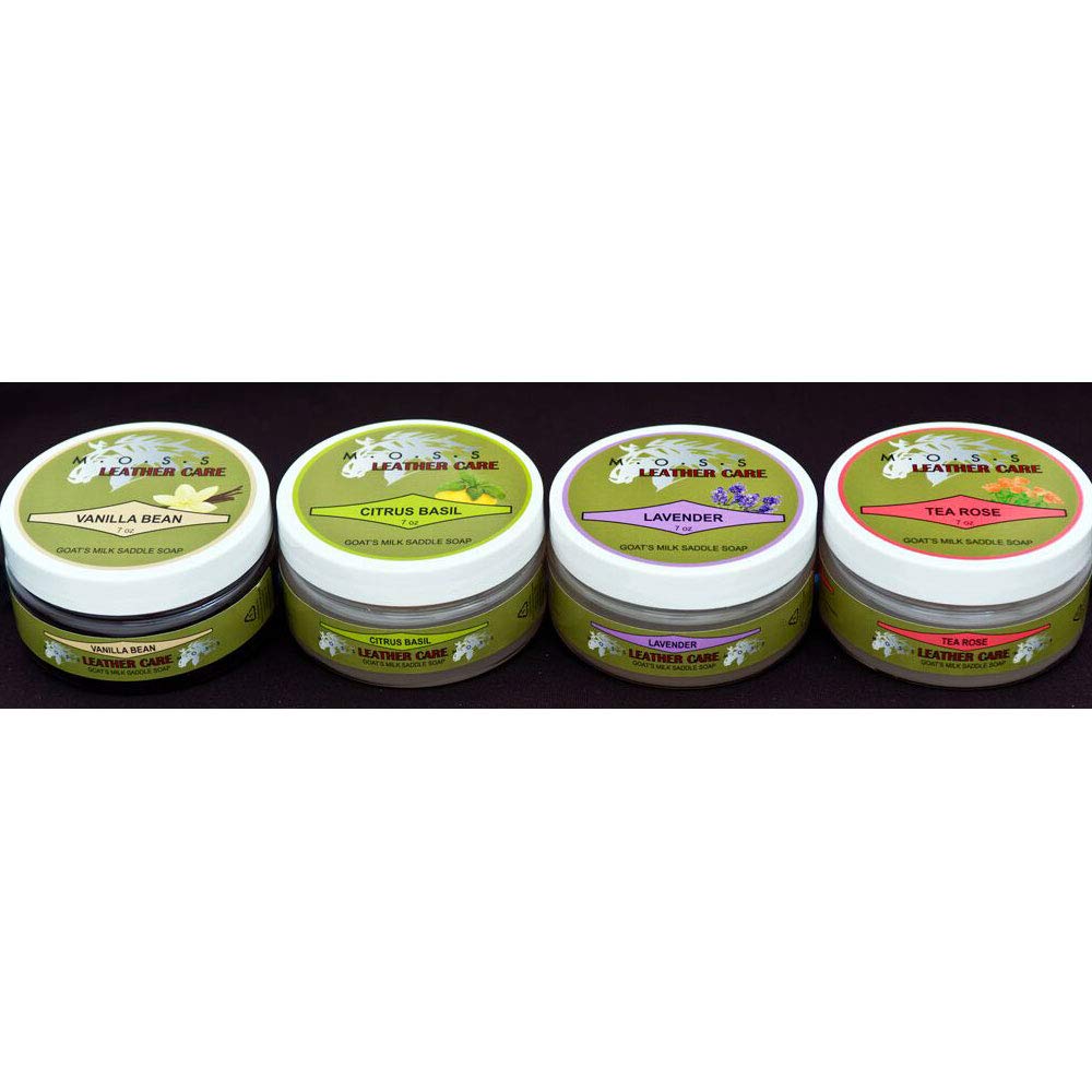 Nunn Finer MOSS Goats Milk Saddle Soap 7 oz - Citrus Basil Beauty & Personal Care Nunn Finer