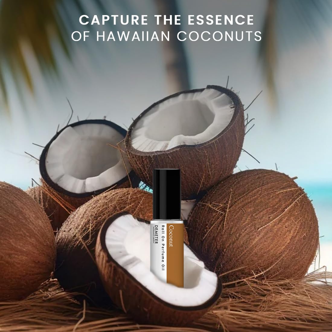 DEMETER Coconut Perfume Oil Roll on, .33 oz, Long-Lasting Beauty & Personal Care DEMETER