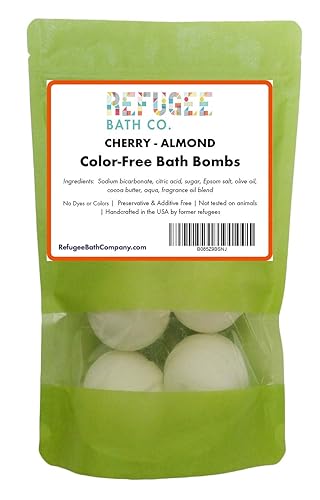 Color-Free Bath Bombs 7 Pack | 2.5 oz. Each | Cocoa Butter and Plant-Based Ingredients with No Dyes of Any Kind | Support Refugee Employment in USA… Beauty & Personal Care Refugee Bath Co.