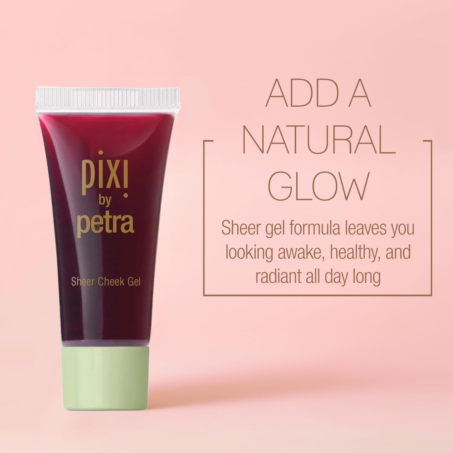 Pixi Sheer Cheek Gel - Flushed | Gel Blush For A Sheer Flush Of Colour | Oil-Free & Fragrance-Free Hydrating Liquid Blush | 0.45 Fl Oz Beauty & Personal Care Pixi
