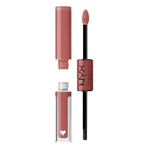 NYX PROFESSIONAL MAKEUP Shine Loud, Long-Lasting Liquid Lipstick with Clear Lip Gloss - Magic Maker (Dusty Nude Mauve) Beauty & Personal Care NYX PROFESSIONAL MAKEUP