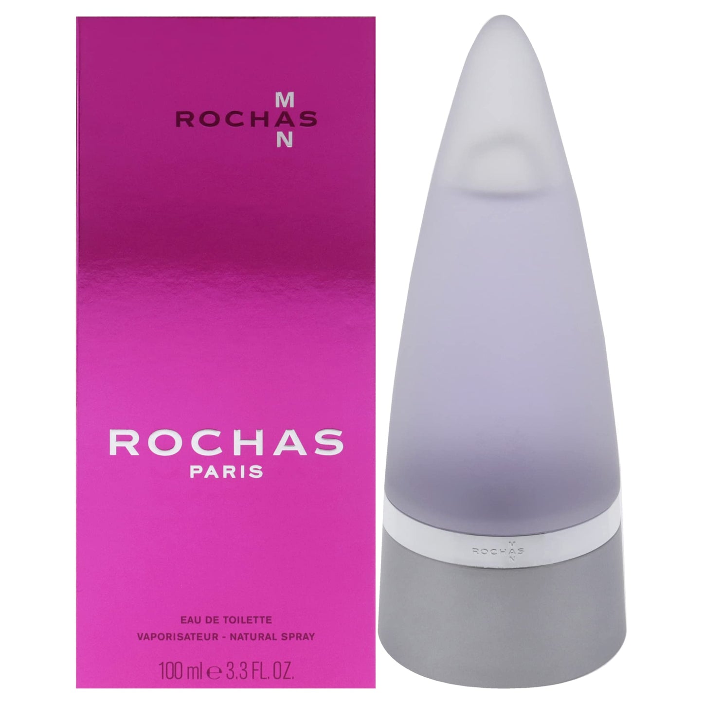 Rochas Man Eau de Toilette, Woody Gourmand, 3.3 fl. oz. Beauty & Personal Care Rochas