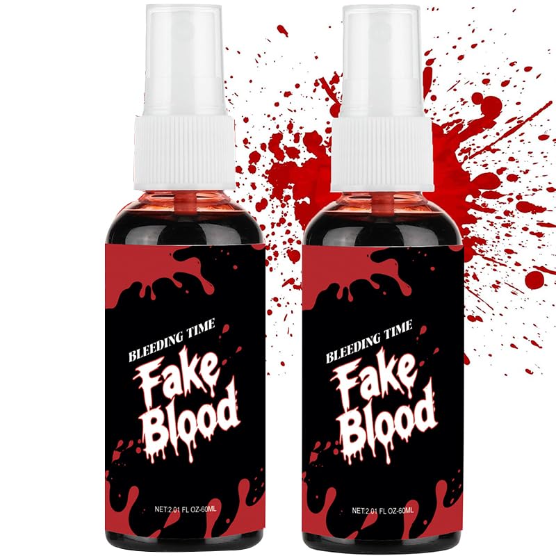 2pack Halloween Fake Blood ,Special Effects SFX Makeup Set for Zombie Vampire Monster Cosplay Beauty & Personal Care zhaoan