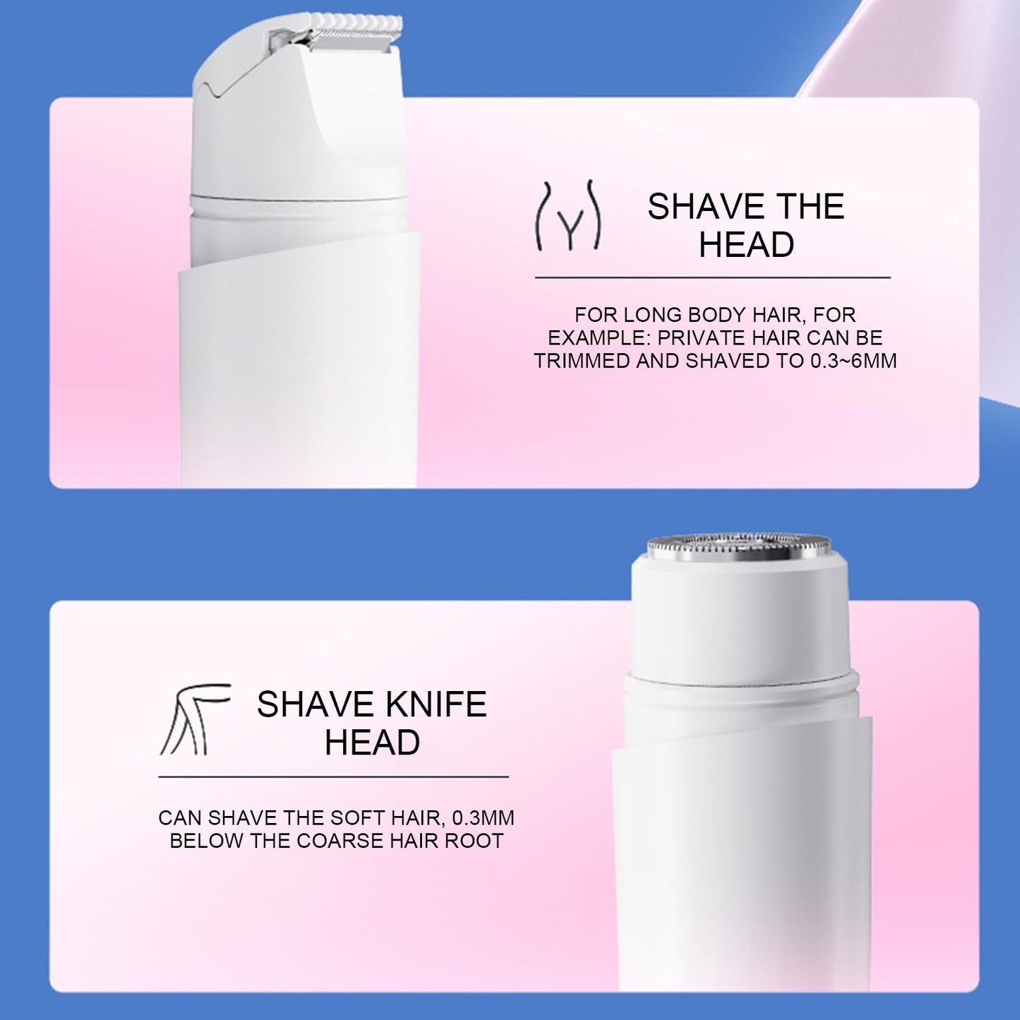 Electric Face Hair Removers Hair Removal Device Bikinis Line Trimming Tool Washable Device Suitable for Woman Body Use Bikinis Trimmer for Women Beauty and Personal Care Decours