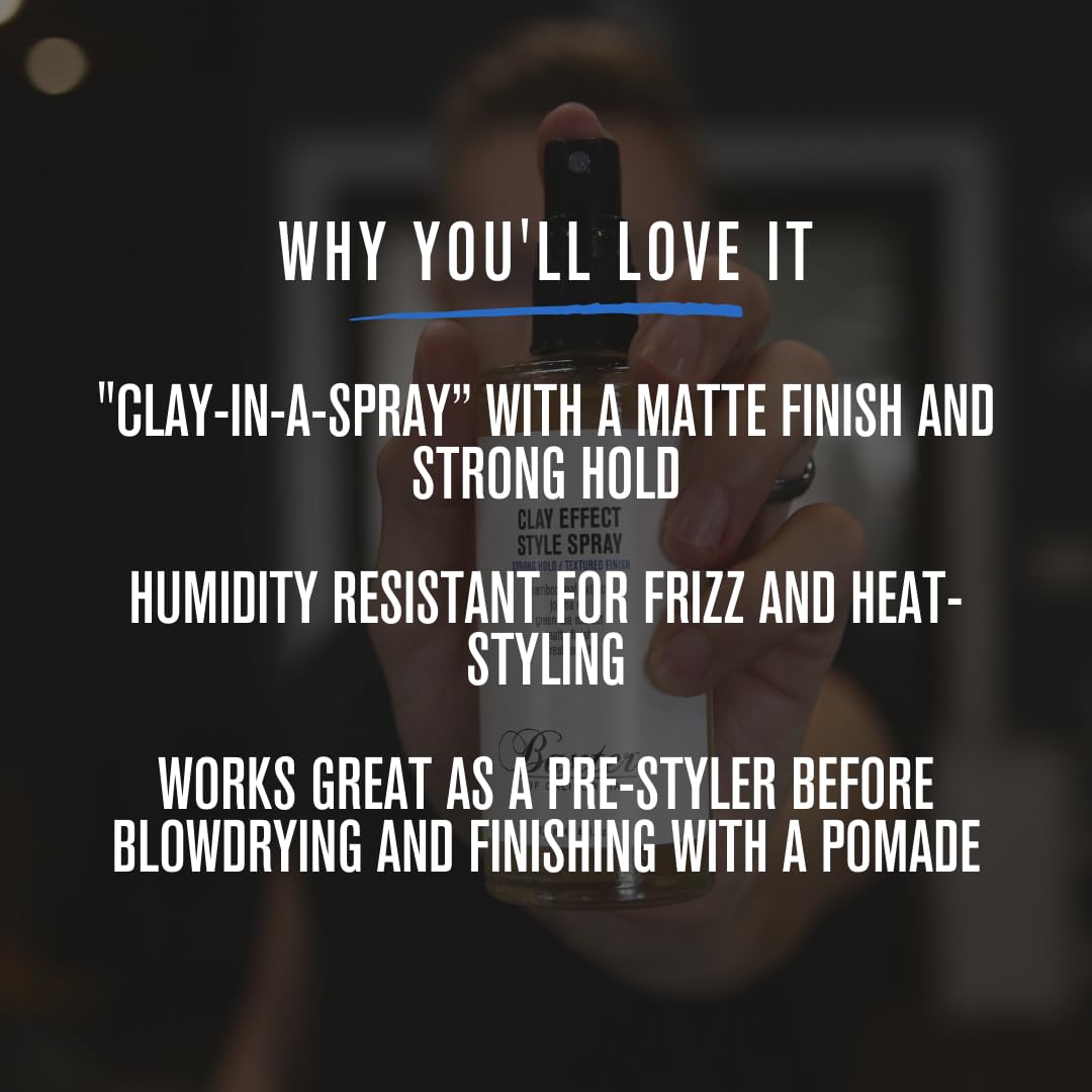 Baxter of California Clay Effect Style Spray for Men | Textured Finish | Strong Hold | Hair Styler | 4 fl. oz. Beauty & Personal Care Baxter of California