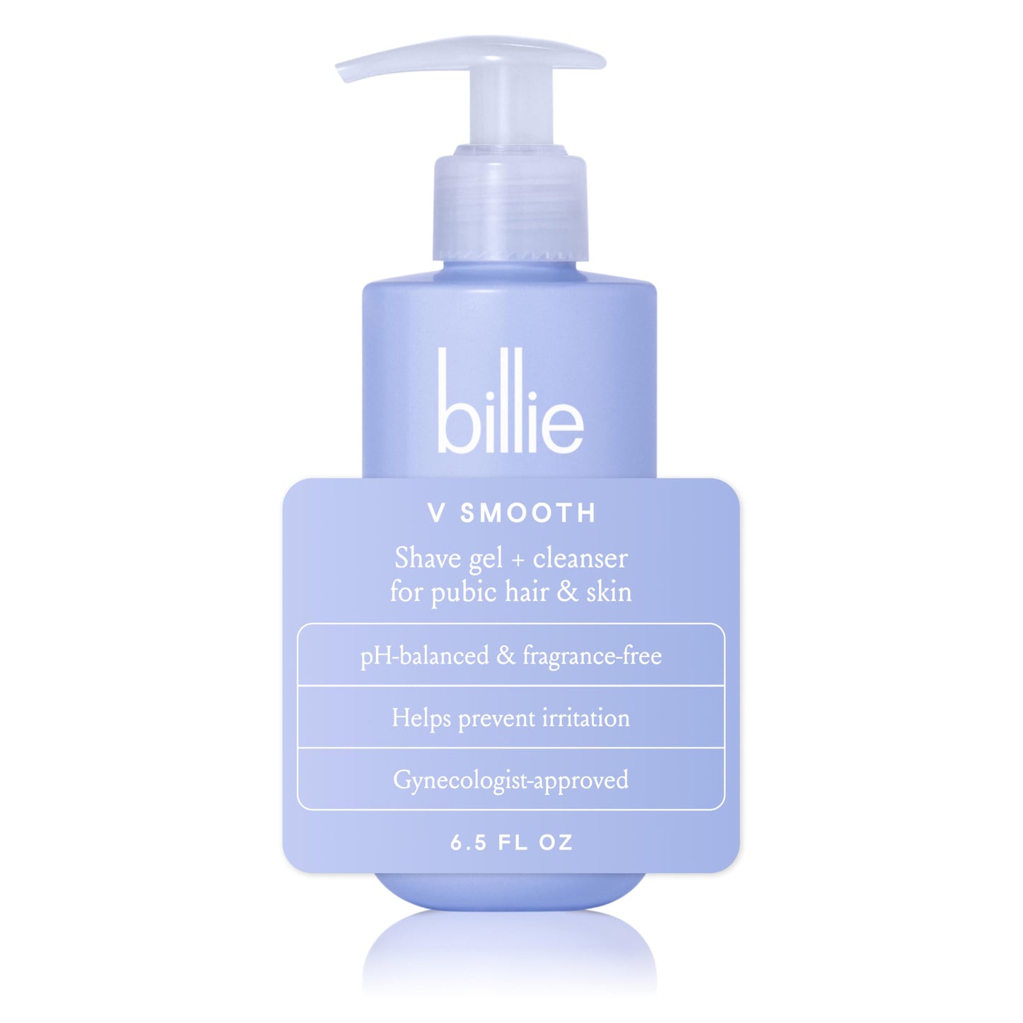 Billie - V Smooth - Shave Gel + Cleanser for Pubic Hair & Skin - pH-Balanced - Fragrance-Free - Gynecologist-Approved - 6.5 oz. Beauty and Personal Care Billie