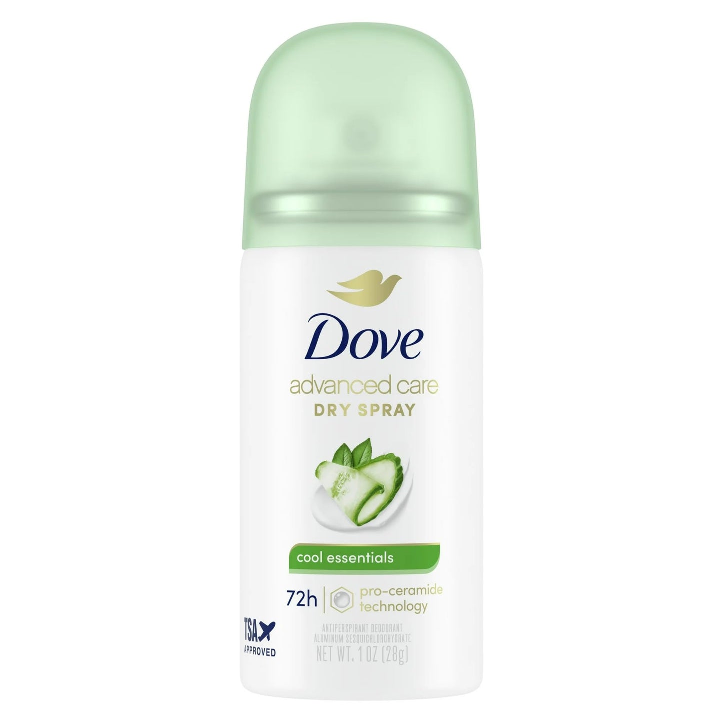 Dove Advanced Care Travel Size Antiperspirant Deodorant Dry Spray Cool Essentials Pro Ceramide Technology, 1 oz (2 pack) Beauty and Personal Care Dove