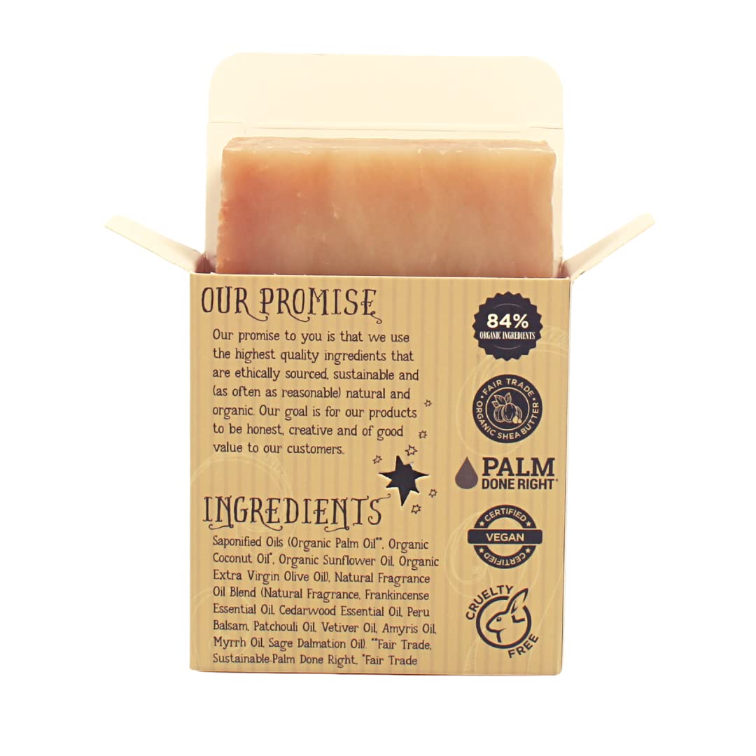 Varina Organic Frank and Myrrh Bar Soap - Gentle Cleansing for Sensitive Skin, Earthy Scents - 3 Pack - Experience Healthy and Glowing Skin Beauty & Personal Care Varina