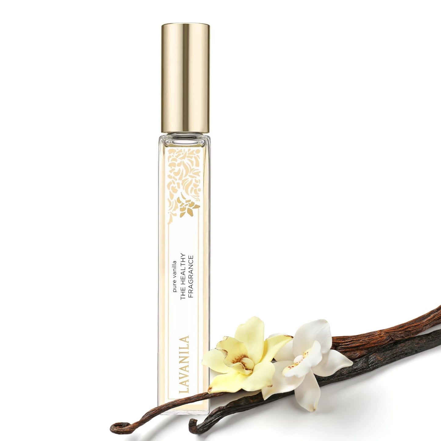 Lavanila Pure Vanilla Travel Size Roller Perfume for Women, 0.32 Oz - Pure Madagascar Vanilla & Creamy Tonka Bean, The Healthy Fragrance, Clean Beauty & Personal Care Lavanila