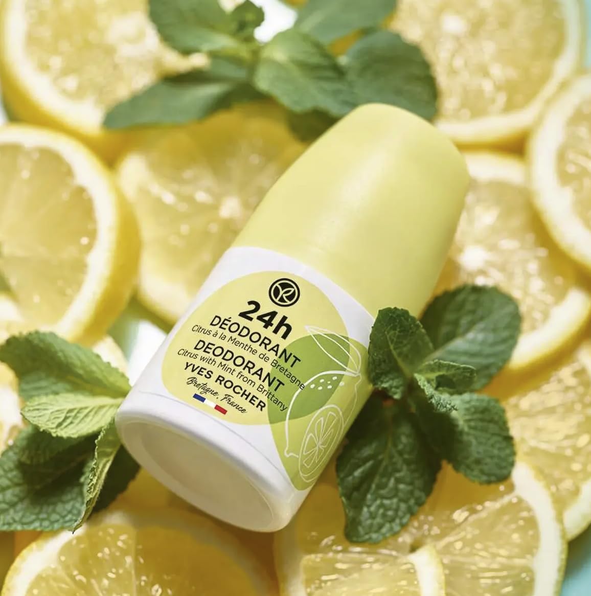 Yves Rocher 48H Antiperspirant Citrus with Mint from Brittany - Long-Lasting Freshness, No White Marks, Gentle on Skin - 50ml / 1.7flOz Beauty and Personal Care Yves Rocher