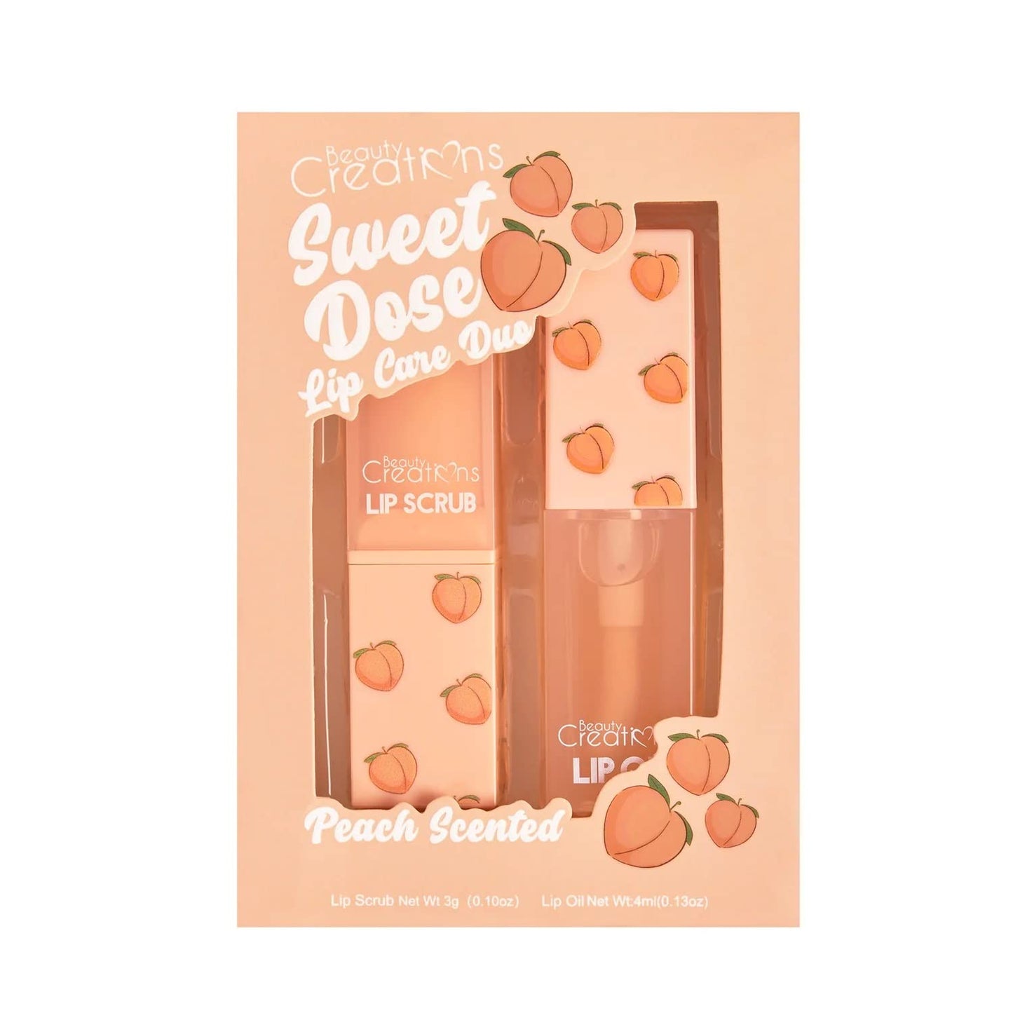Prestige Biatta Lip Care Scrub and Lip Oil Duo Peach Scented Beauty and Personal Care Prestige Biatta