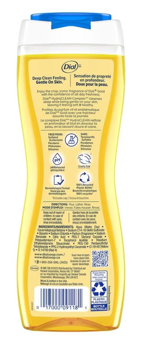 Dial Body Wash, Gold 16 oz (Pack of 2) Beauty & Personal Care Dial
