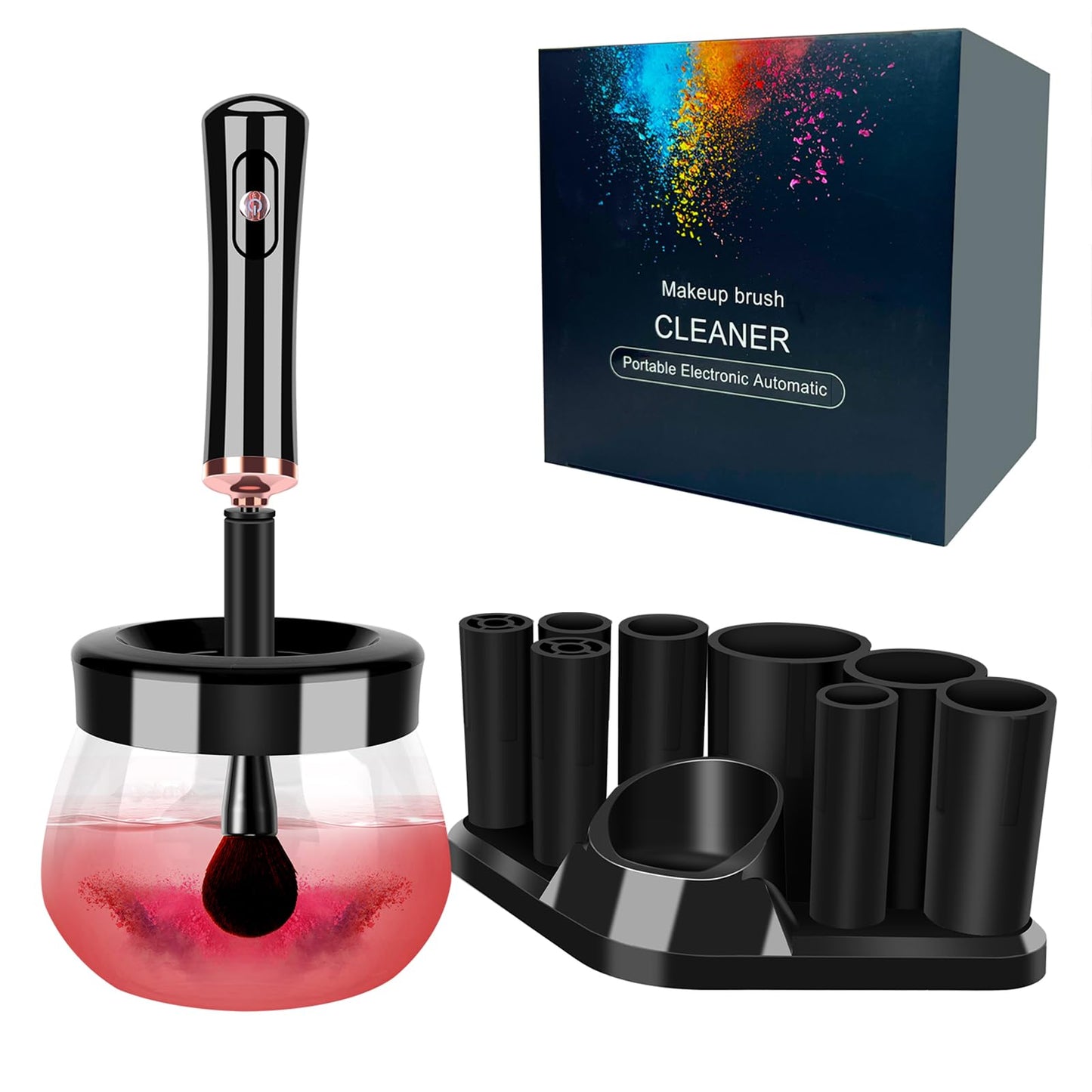 Makeup Brush Cleaner Dryer, Neeyer Super-Fast Electric Brush Cleaner Machine Automatic Brush Cleaner Spinner Makeup Brush Tools Beauty & Personal Care Neeyer