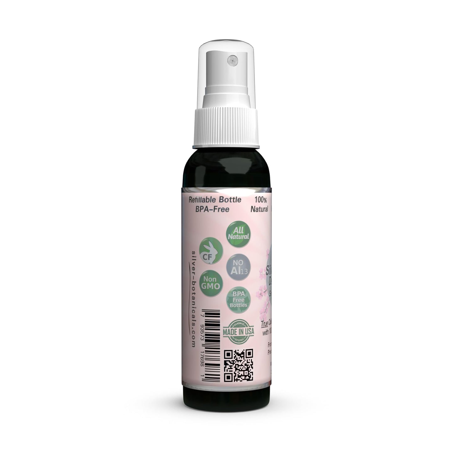 Silver Shield Deodorant - Sensitive Skin Formula - Floral Scent - Spray-on Version, All Natural Colloidal Silver Deodorant, 2 oz. Beauty and Personal Care Silver Botanicals