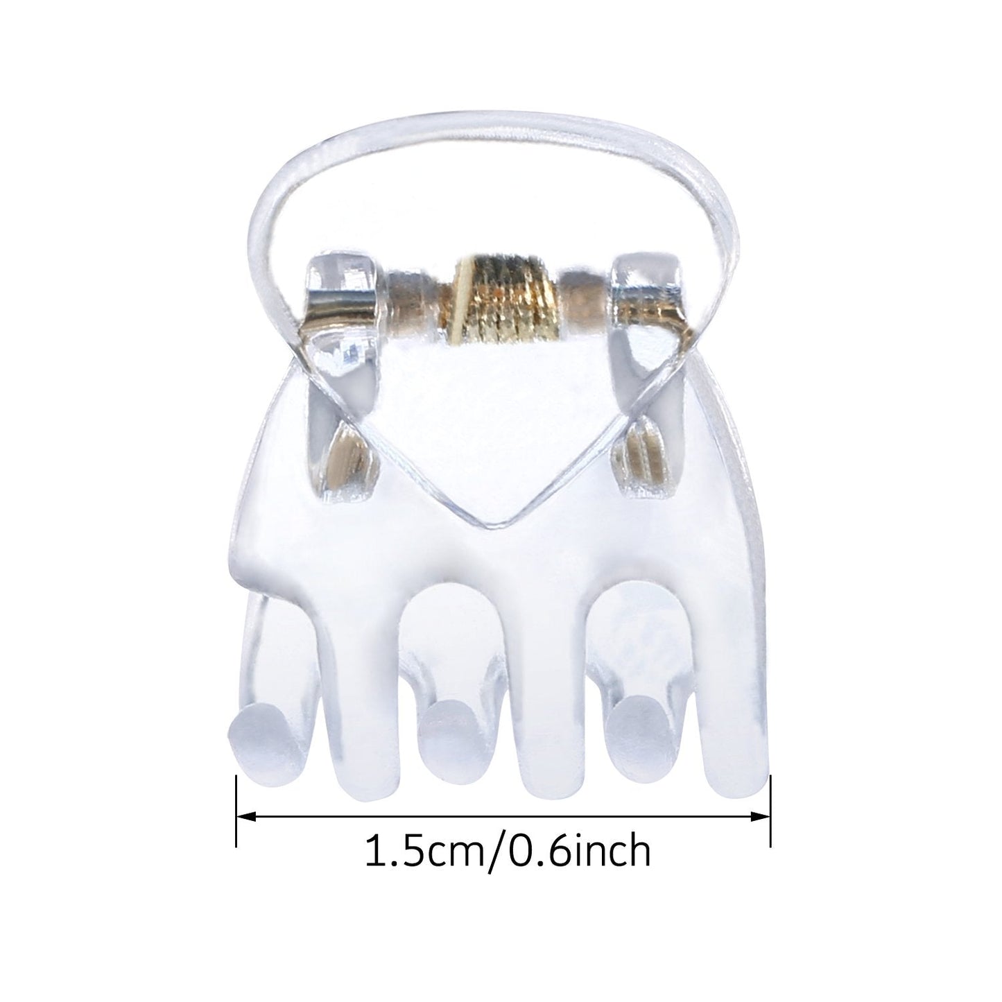 Hotop Hair Clip, 24 Pcs Small Mini Hair Claw Clips for Girls and Women, Non-Slip Plastic Tiny Jaw Clips, Clear Beauty & Personal Care Hotop