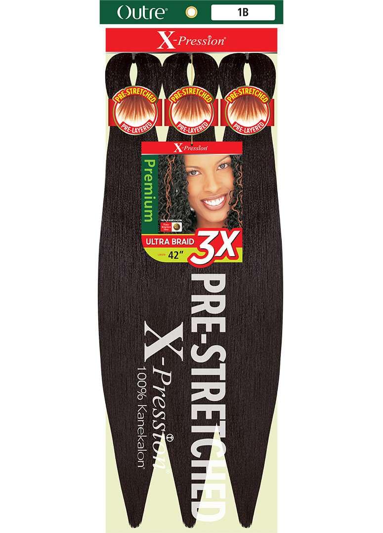 Outre X-Pression Braid Pre Stretched Braid 42" 3X (2 Pack, M27/30)
