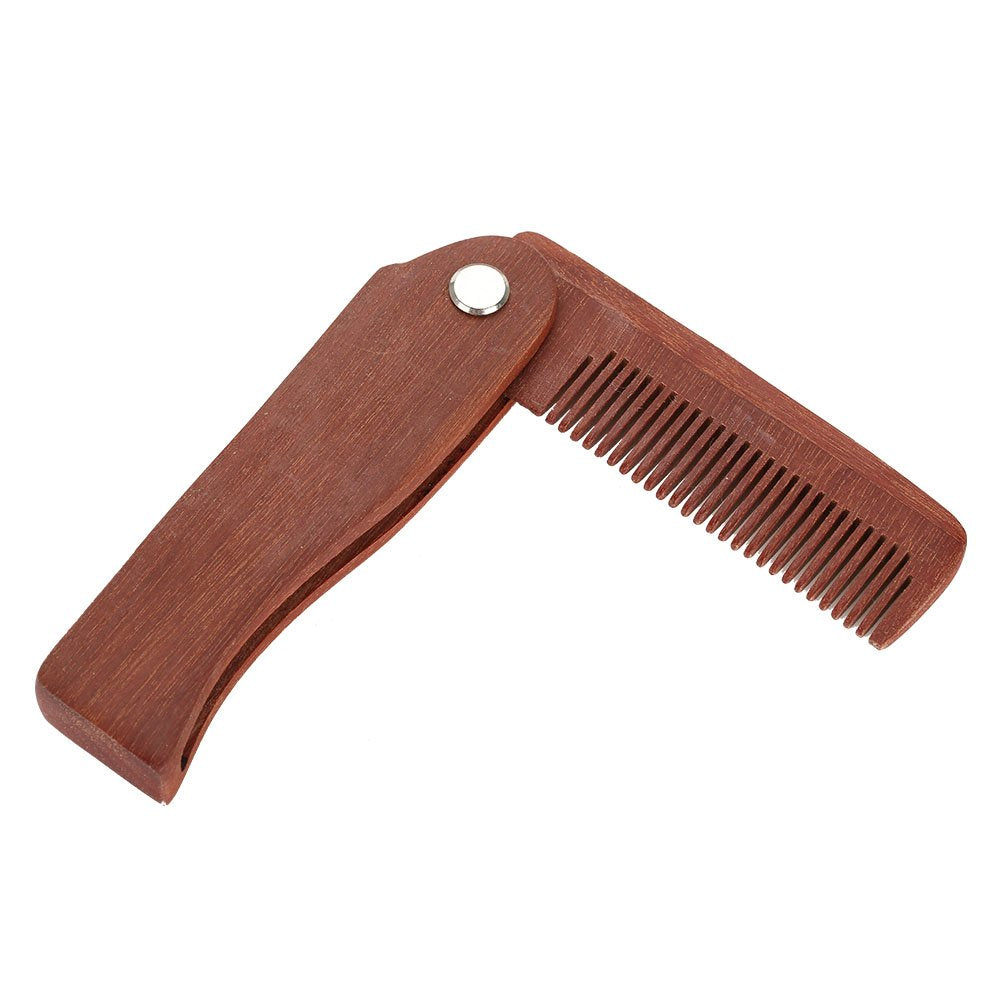 ZJchao Beard Comb, Mustache Comb Beard Brush Folding Smooth Teeth for Comfort for and Hair Grooming Beauty and Personal Care ZJchao