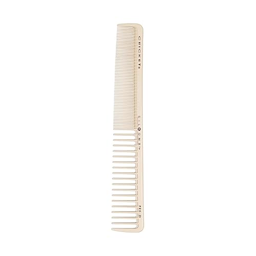 Cricket Silkomb Pro-20 All Purpose Hair Cutting Comb - Silicone-Injected, Seamless Teeth with Dual Tooth Pattern for Precision Cutting, Styling, Ideal Beauty & Personal Care Cricket