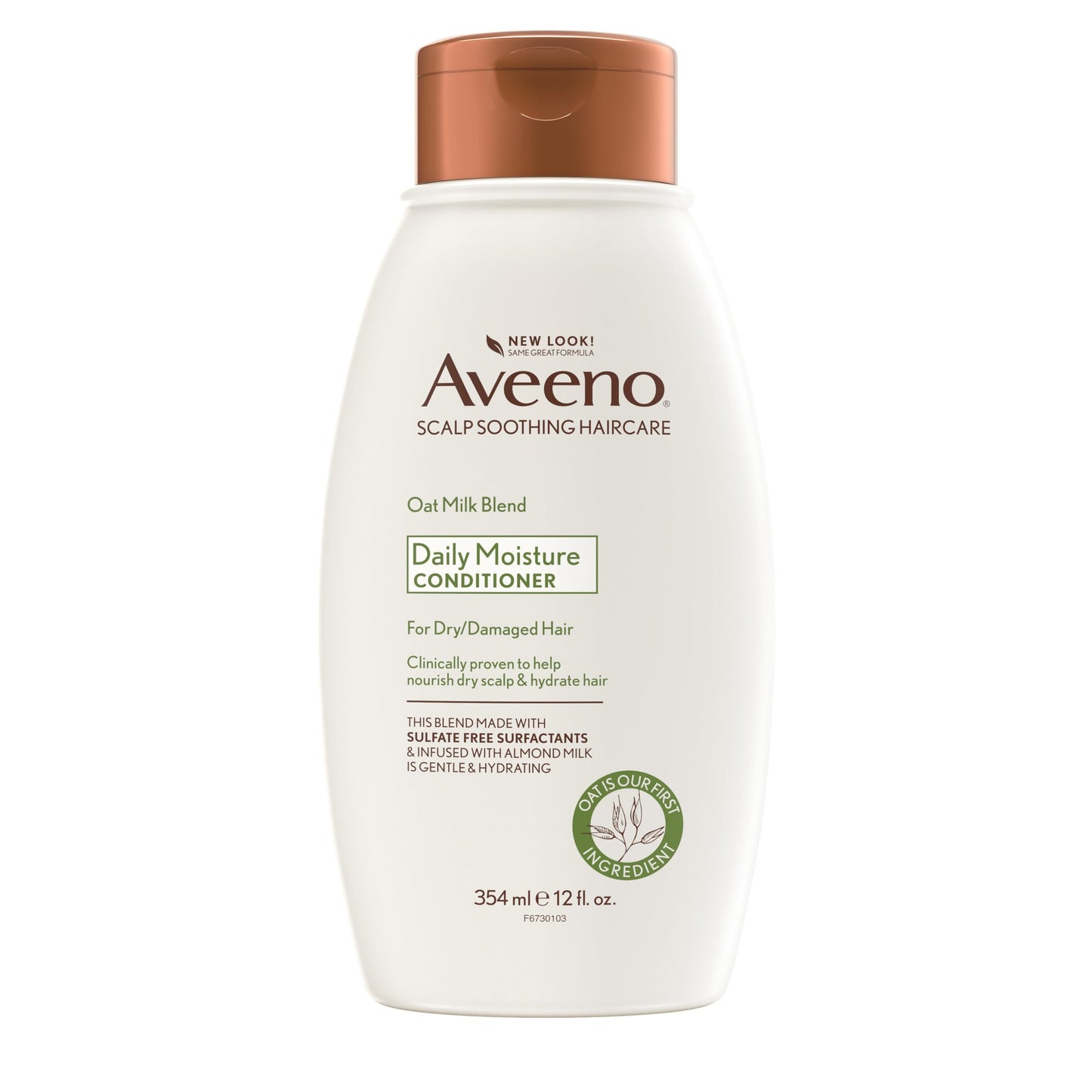 Aveeno Oat Milk Blend Moisturizing Conditioner, Ultra-Hydrating, for Dry, Damaged Hair, 12 fl oz Beauty and Personal Care Aveeno