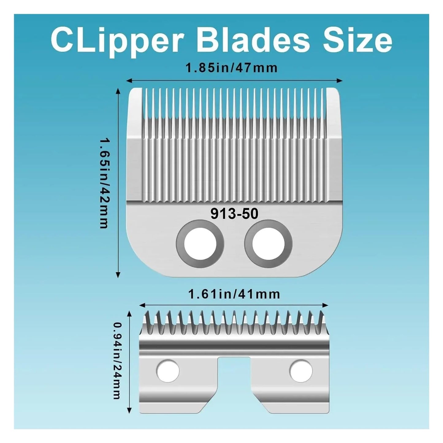 Adjustable Medium Blade?Compatible For Oster?Fast Feed 076023?Compatible For Salon?Pro Clippers 076830(2set) Beauty and Personal Care AMARJSGPA