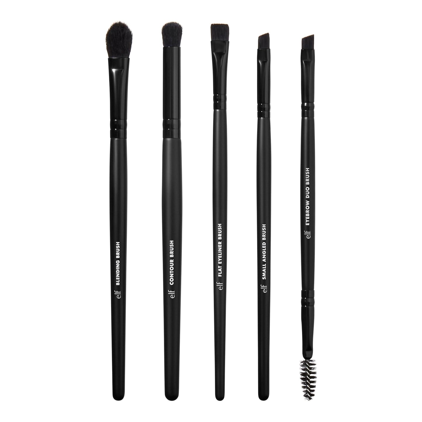 e.l.f. Ultimate Eyes 5 Piece Brush Collection, Makeup Brushes For Eyeliner, Eyeshadow, Brows & more, Vegan & Cruelty-Free Beauty & Personal Care e.l.f.