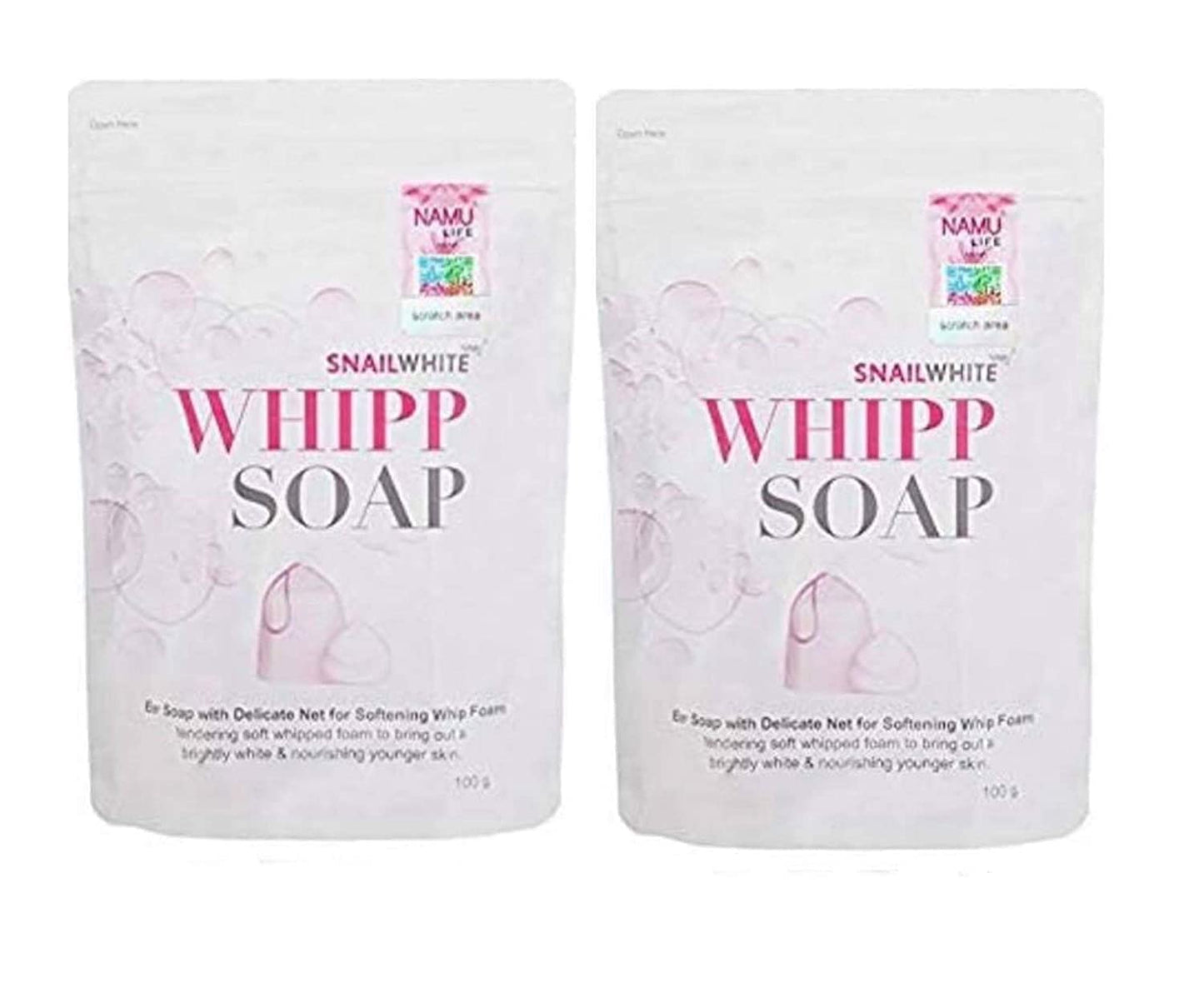 DOK MAI (Pack of 2) Snail Whipp Soap by Namu Life, 100g Each Beauty & Personal Care DOK MAI