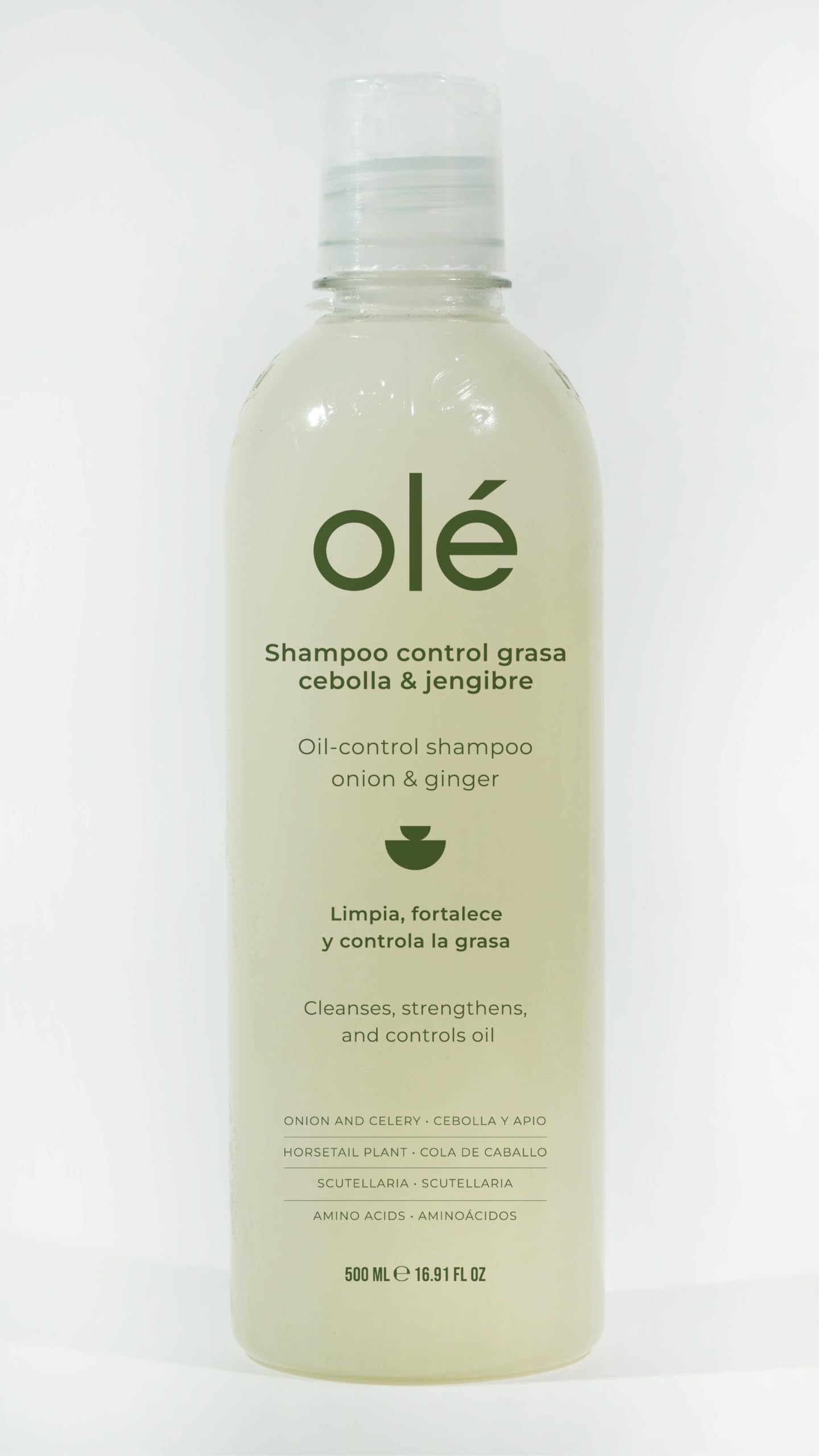 OLÉ Oil Control Hair Pack 4 Pieces - Rice Protein Pre-Shampoo + Onion, Ginger & Celery Shampoo + Mango & Tangerine Conditioner + Detangling thermo Beauty & Personal Care OLÉ