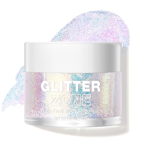 LANGMANNI Holographic Body Glitter Gel for Body, Face, Hair and Lip.Color Changing Glitter Gel Under Light. Vegan & Cruelty Free-1.35 oz (2# Sparkling Beauty & Personal Care LANGMANNI