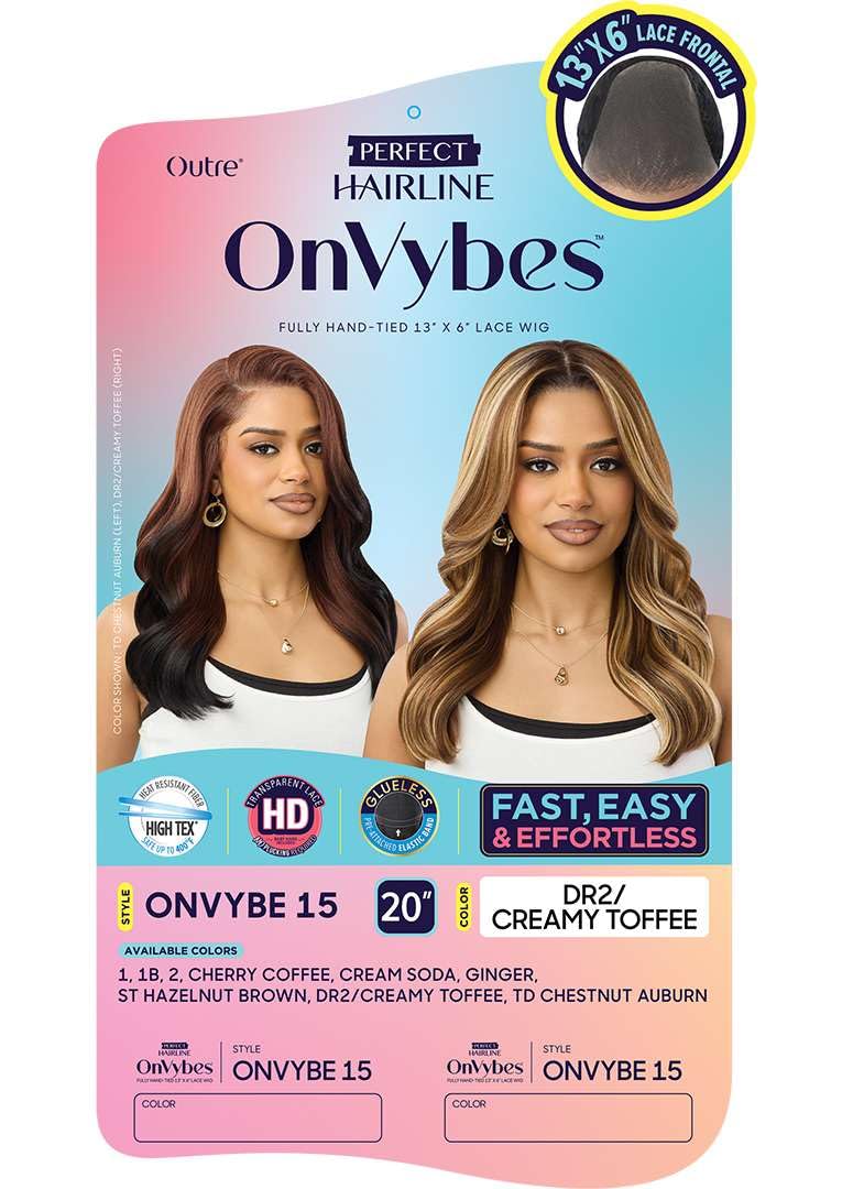 Outre Lace Front Wig - Perfect Hair Line - OnVybes - OnVybe 15 (JET BLACK 1)