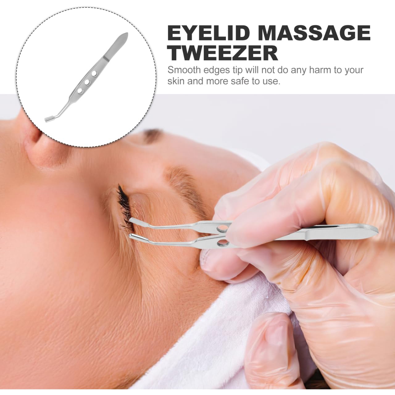 Meibomian Gland Massage Forceps Meibomian Expressor Eyelid Massage Tool Eyelid Forceps Meibomian Gland Expressor Meibomian Gland Forcep Stainless Beauty and Personal Care Angoily